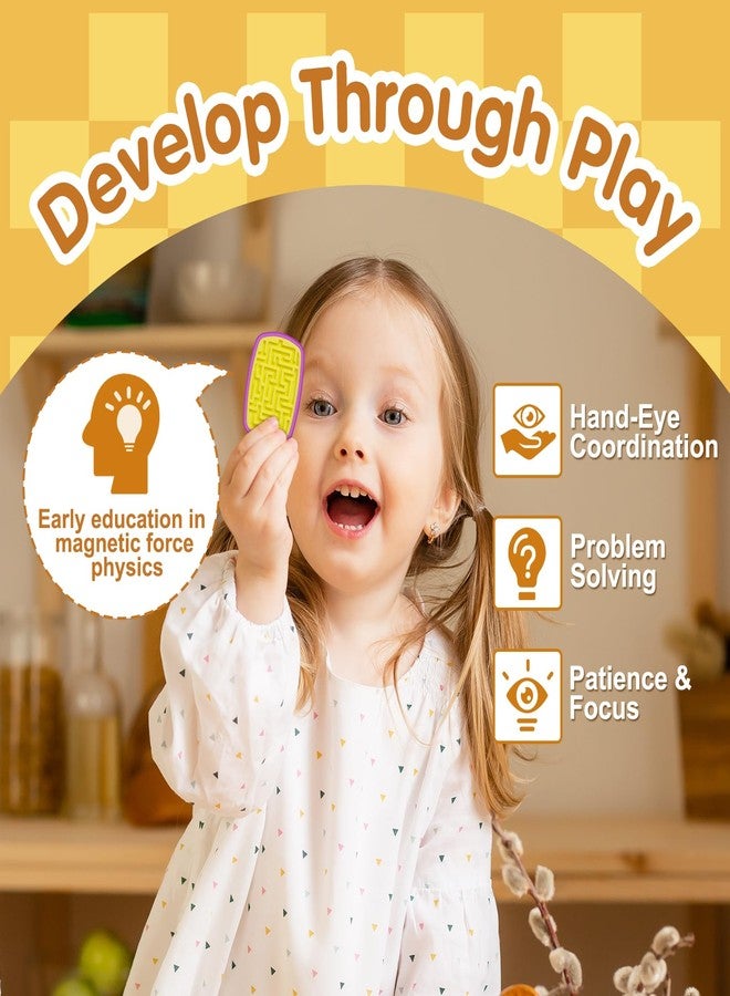 D.G.PLAYER Sensory Fidget Slider for Kids & Adults, Silicone Magnetic Toys for Stress Anxiety Relief Calming, Fidgets for Autism ADHD, Classroom Office Desk Must Haves - Ideal Travel School Gifts - Image 4